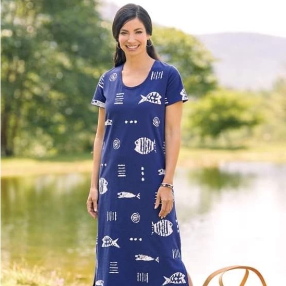 M. Mac Rock Fish Dress NWOT